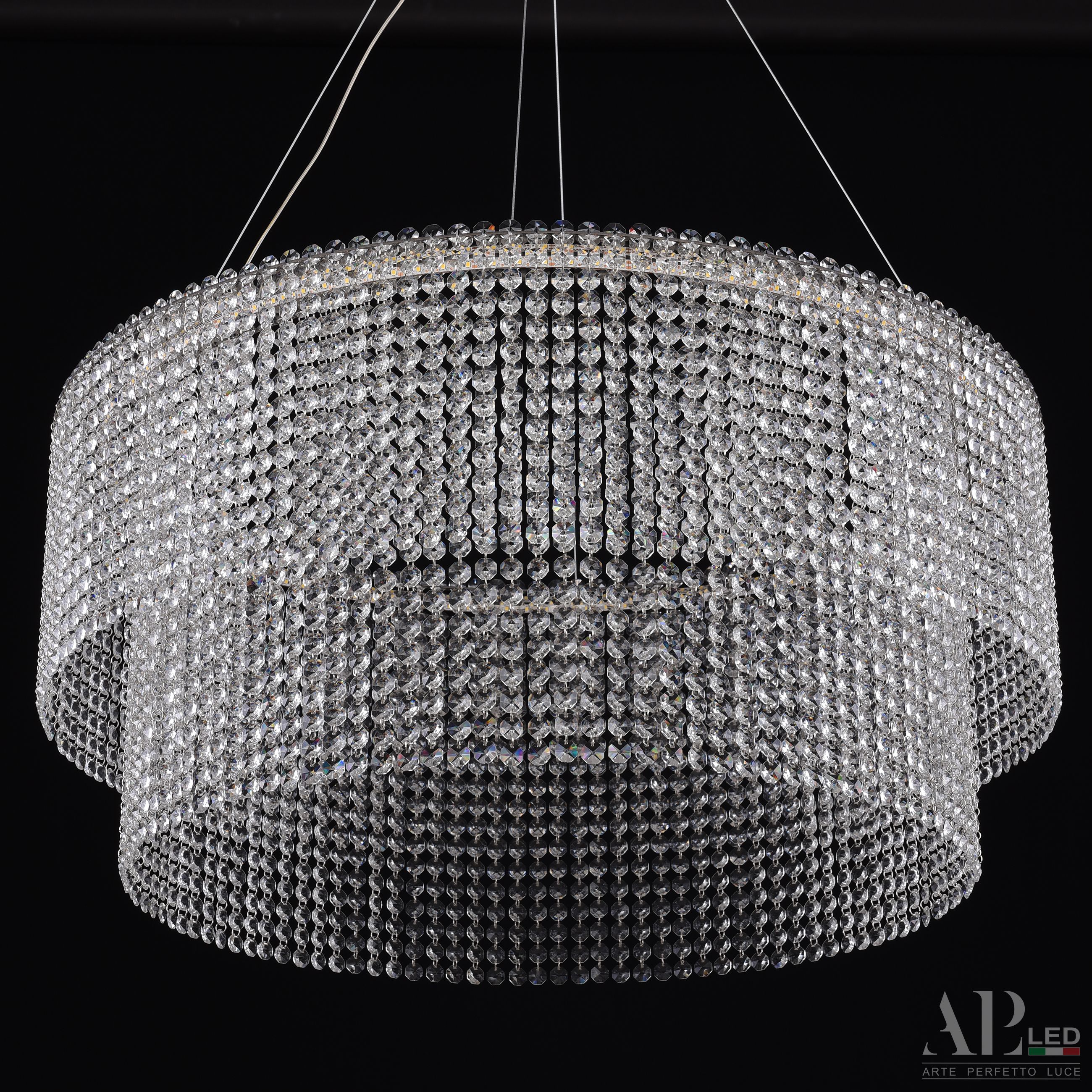 Хрустальная люстра APL LED Sicilia SH02.73.C.Ni.4000_BI