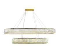 Подвесная люстра Newport Вертикальная композиция 8240 из овалов золото №83_NP