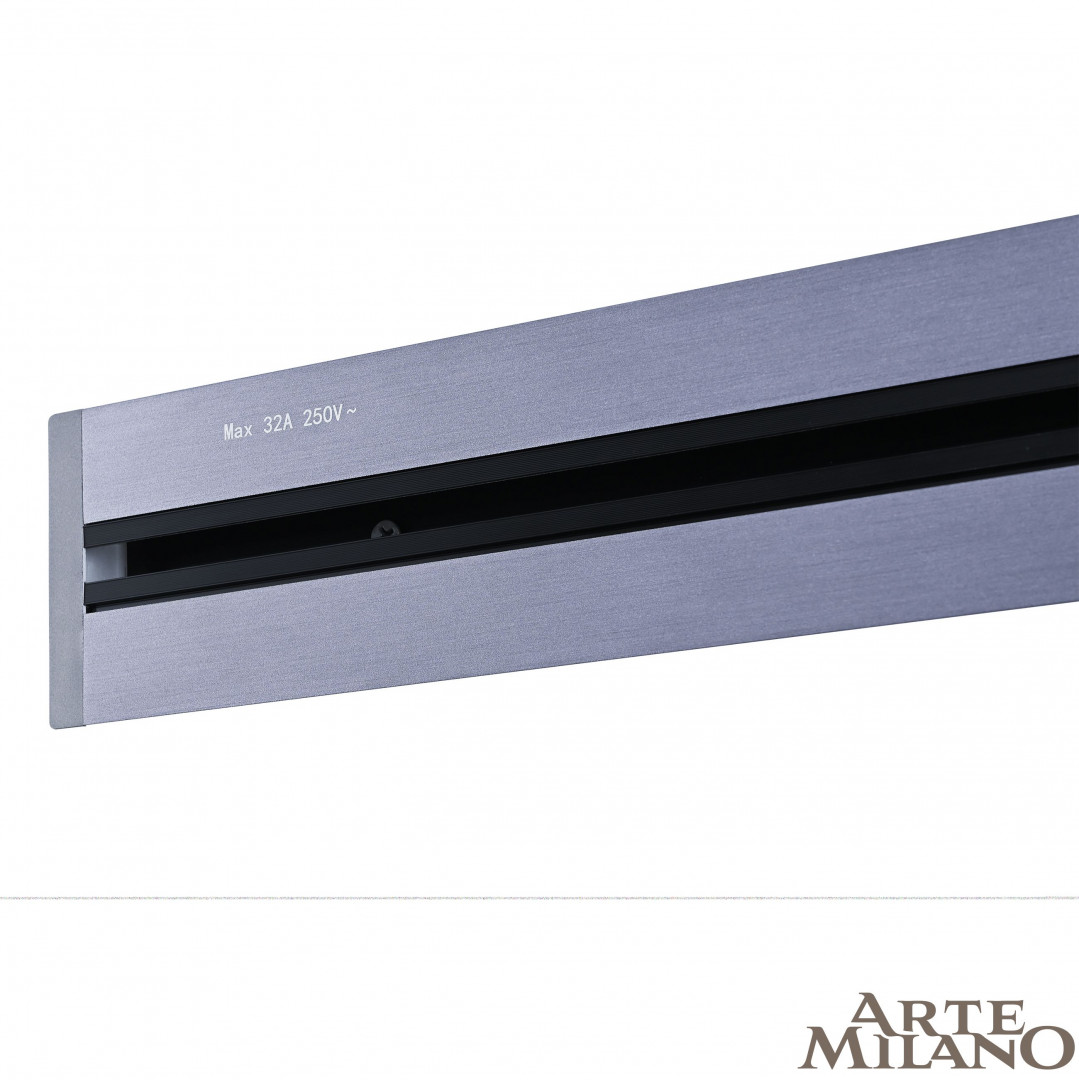 Шинопровод встраиваемый Arte Milano track-sockets 385205TBB/50 Grey
