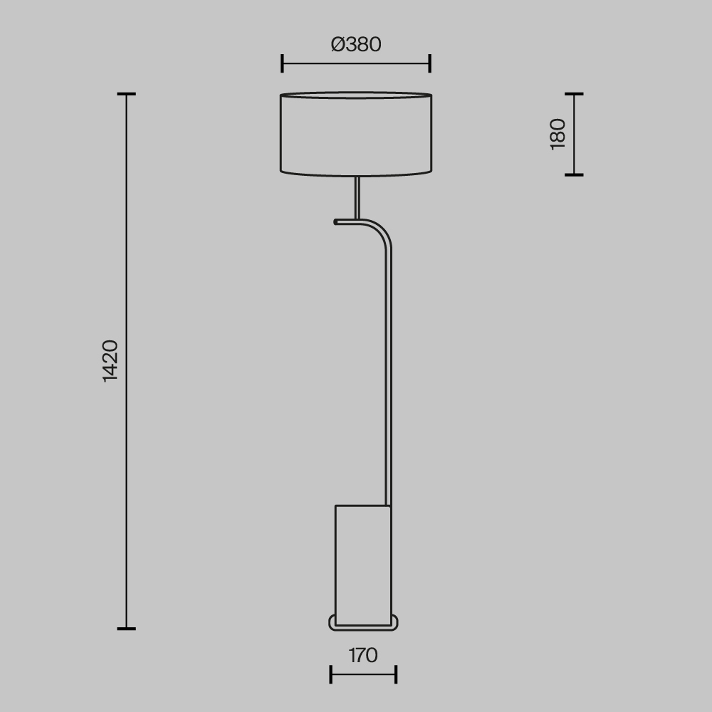 Торшер Maytoni Glamping MOD437FL-03B_MY