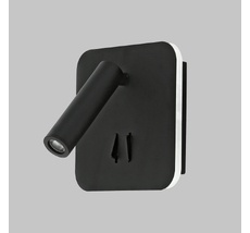 Спот светодиодный квадратный с подсветкой Imex IL.0005.2101 BK_IM