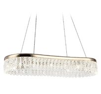 Подвесной светильник Ambrella light светодиодный с хрусталем Traditional TR49737_AMB