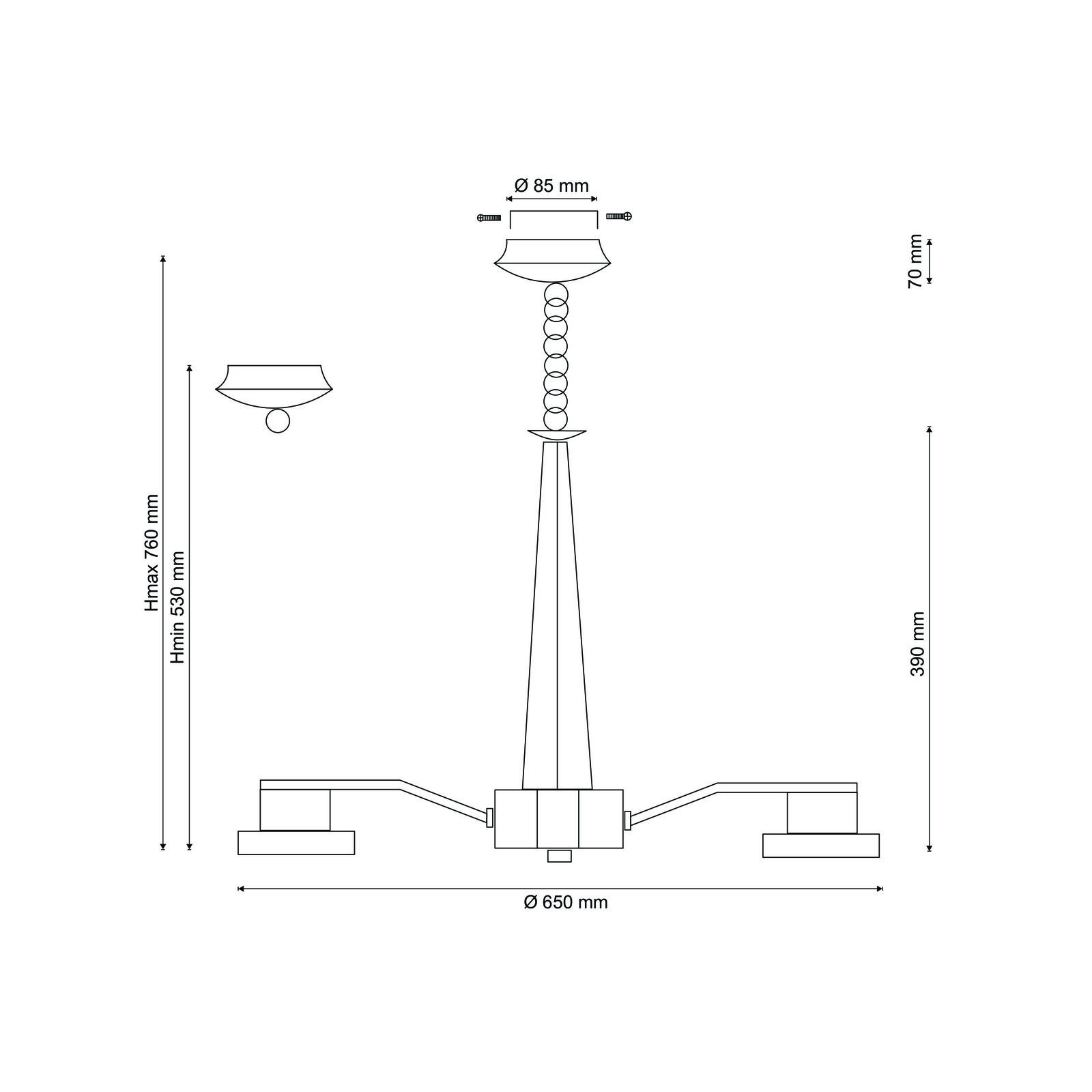 Подвесная люстра Lucia Tucci NATURA Natura 070.8 Led