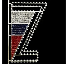 Светодиодная Консоль За Победой 130 x 150 см, Триколор, 220В LTC KM9-03