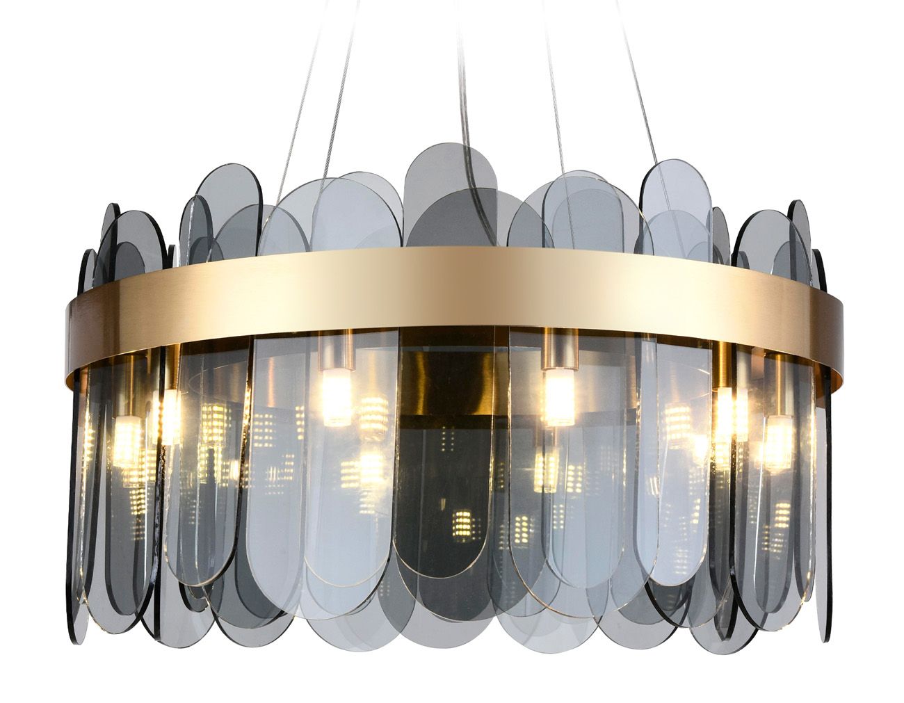 Подвесная люстра Ambrella light с хрусталем TR TR5342_AMB