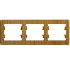 Рамка на 3 поста (дуб) Systeme Electric GSL000503