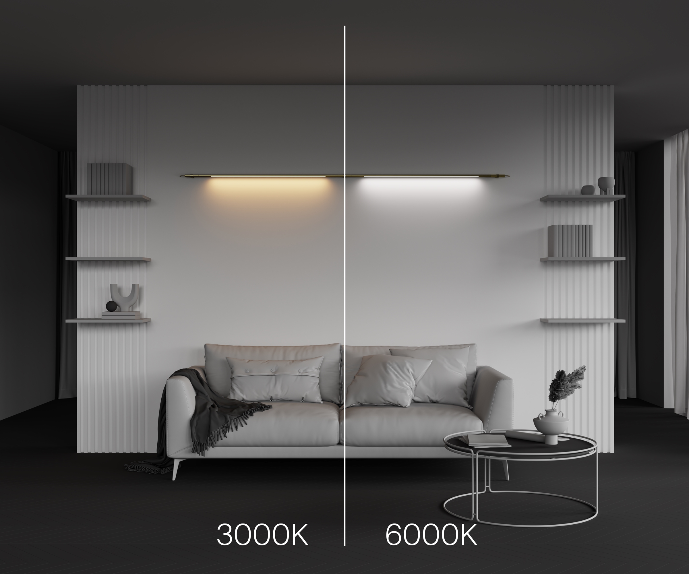 Трековый светильник Axity Maytoni Basis C100CL-L1000-24W3-6K-BS_MY