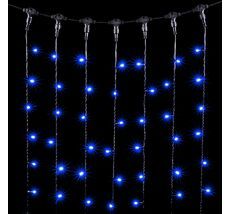 Гирлянда Занавес 2 x 2 м Синий 220В, 400 LED, Провод Черный ПВХ, IP54 PCL402-11-2B