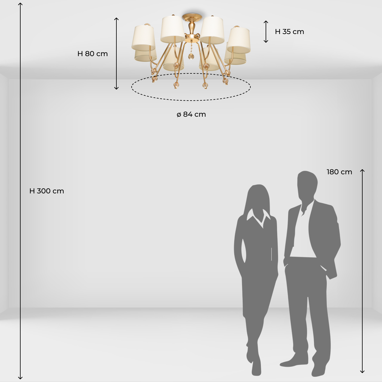 Потолочная люстра MW-Light Вега 329012308_MW