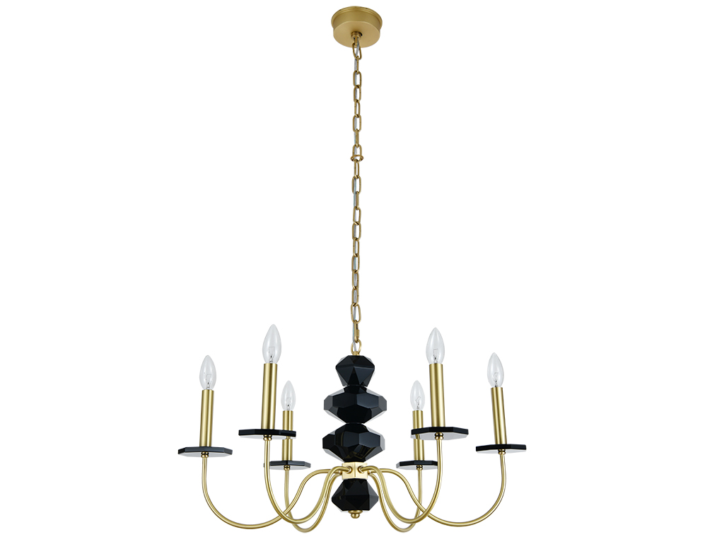 Подвесная люстра Newport VANESSA 3876/С brass_NP