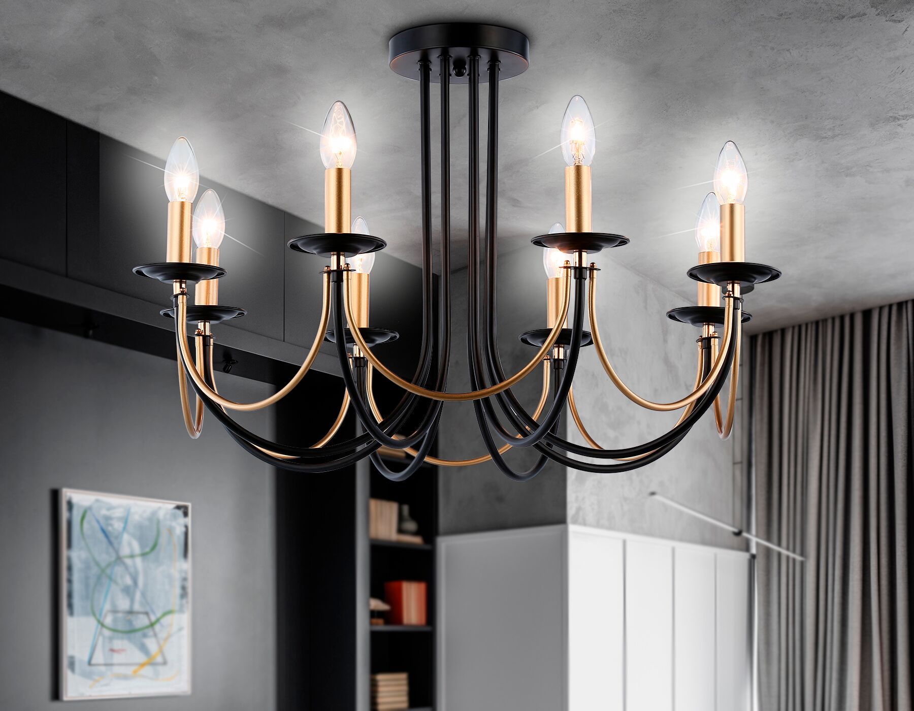 Подвесная люстра со сменной лампой Ambrella Light TRADITIONAL TR9622_AMB