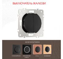 Выключатель жалюзи 10A 250V Arte Milano 202.38-2.black