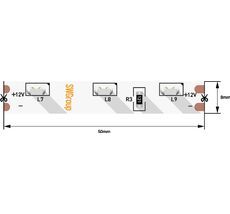 Лента светодиодная 1м. 4,8W 2700K - 3200K SWG315 SWG31560-12-4.8-WW 00-00002201_SW