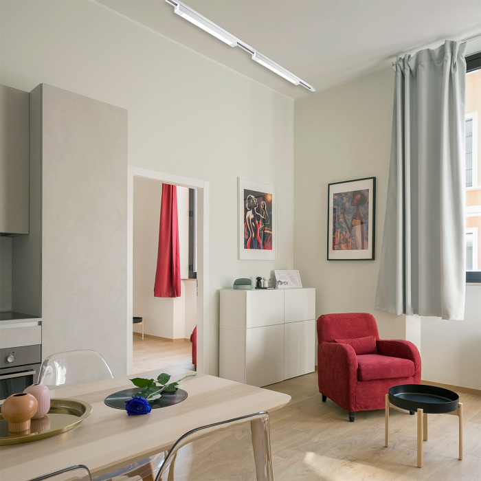 Трековый светильник однофазный 220V Escada 20001TRU/02LED SWH_ESC