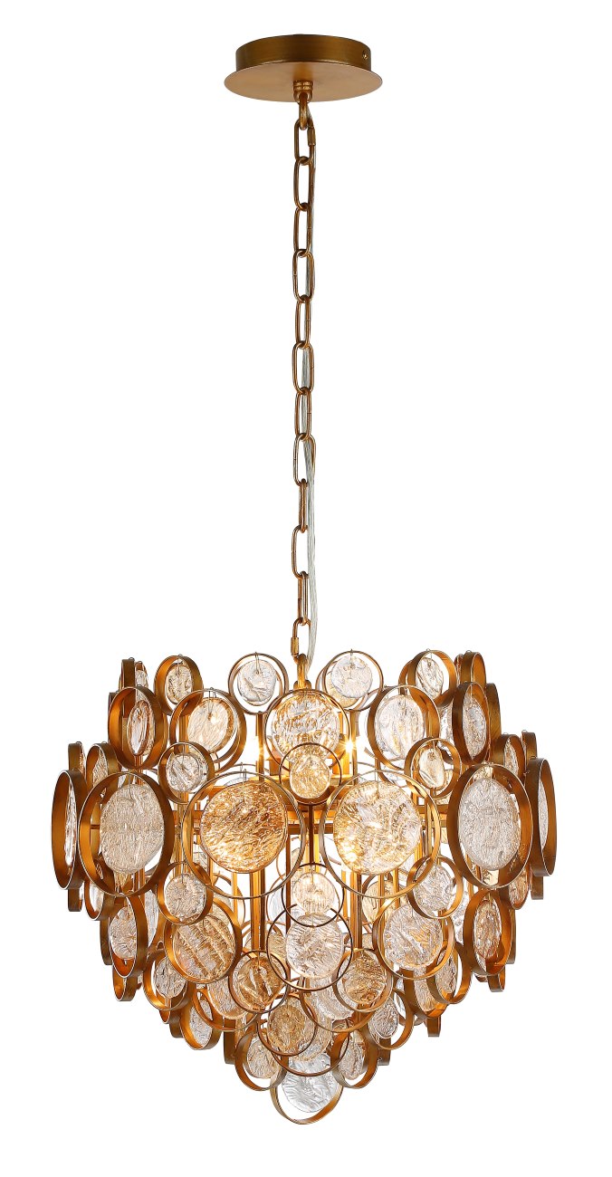 Подвесная люстра Crystallux Deseo DESEO SP6 D460 GOLD_CR