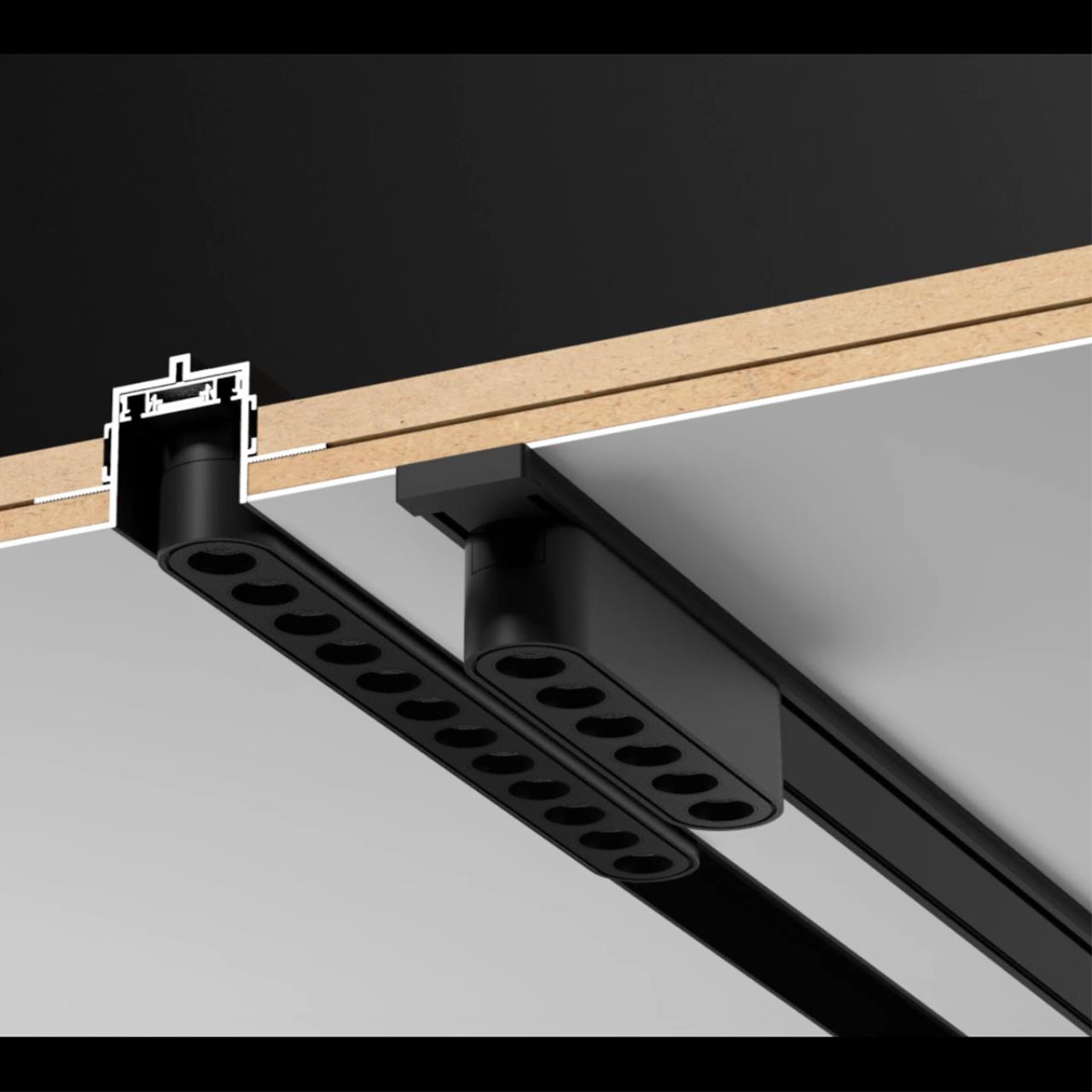 Низковольтный шинопровод для встраиваемого монтажа в ГКЛ, длина 2м NOVOTECH SMAL 135199