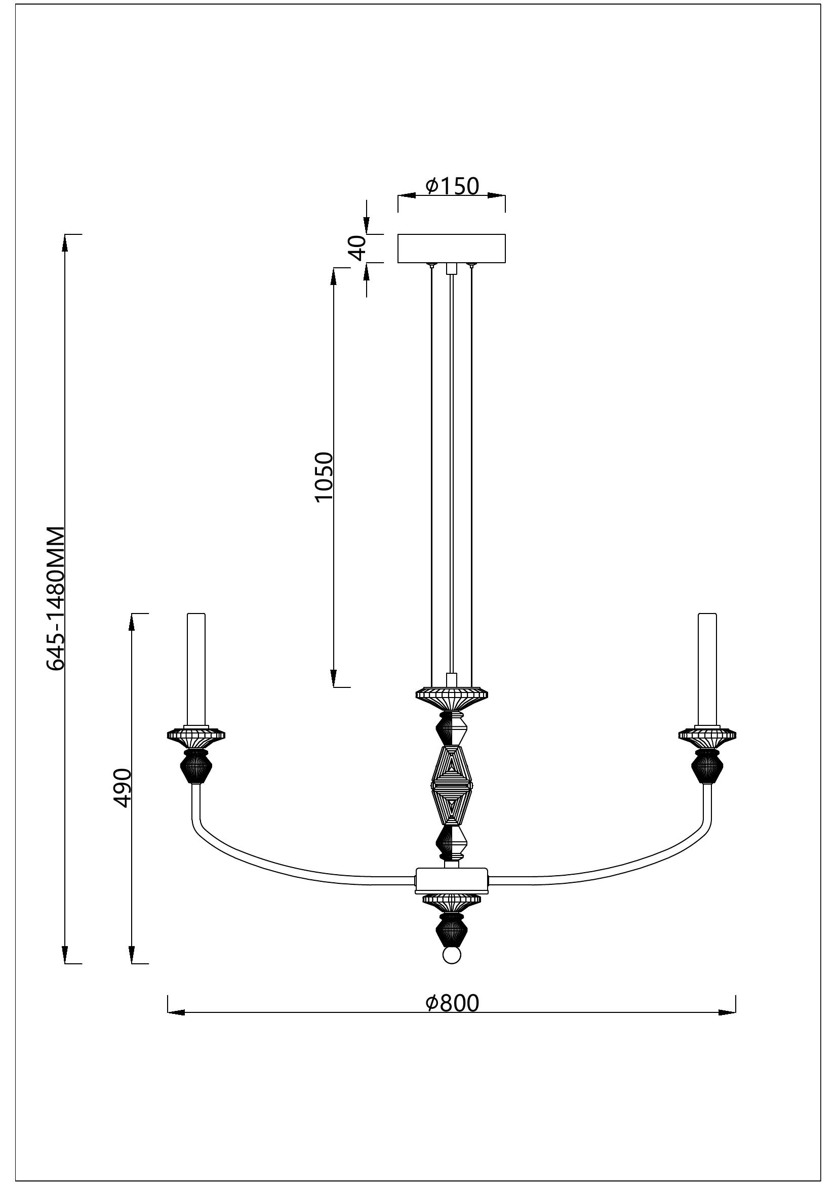 Подвесная люстра Divinare CAPELLO 4947/01 SP-8_DI