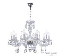Хрустальная люстра Bohemia Ivele Crystal 118/10/240 Ni_BI