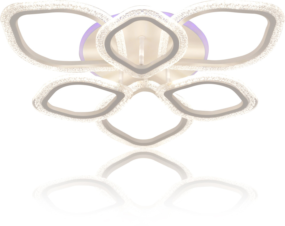 Люстра (+ночной режим) с пультом потолочная светодиодная 10251/6 LED*100+5W Escada 10251/6LED BL_ESC