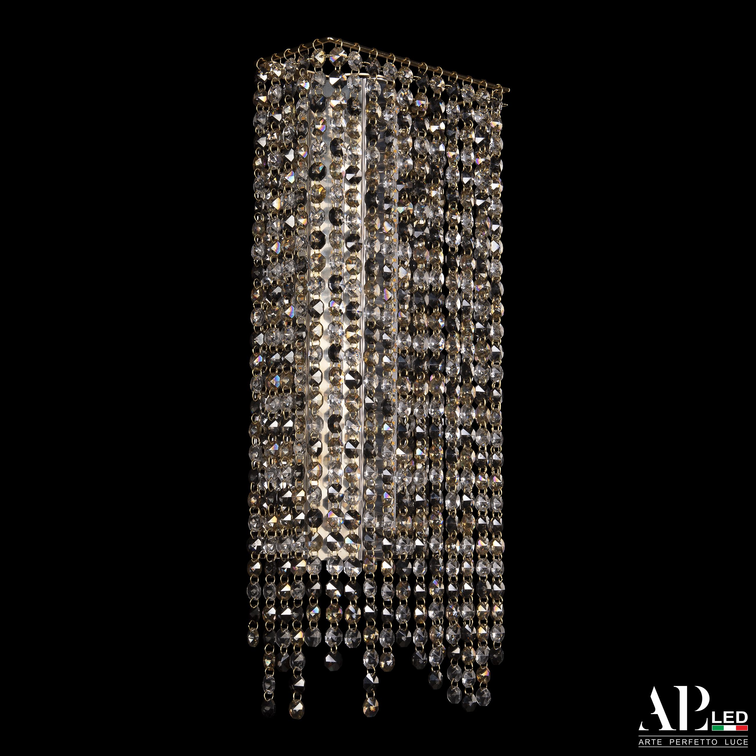 Настенный светильник APL LED Rimini S500.B1.20-50.B.3000.Gold.Clear.801.731_BI