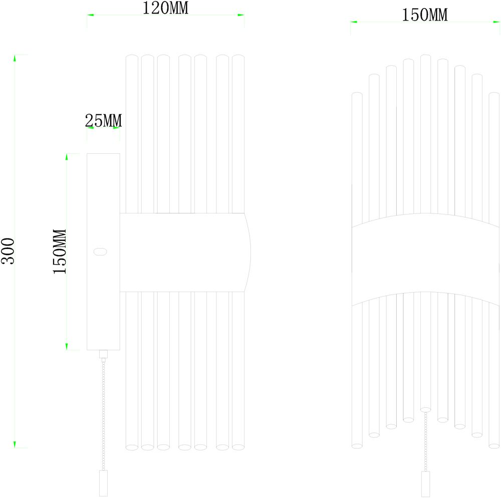 Настенный светильник ArteLamp MONTREAL A1034AP-2CC