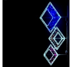 Светодиодная Консоль Ромбы, 80 x 180 см, Разноцветная, 220В LTC LC-13409