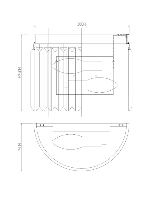 Настенный светильник Divinare Viva 3002/06 AP-2_DI