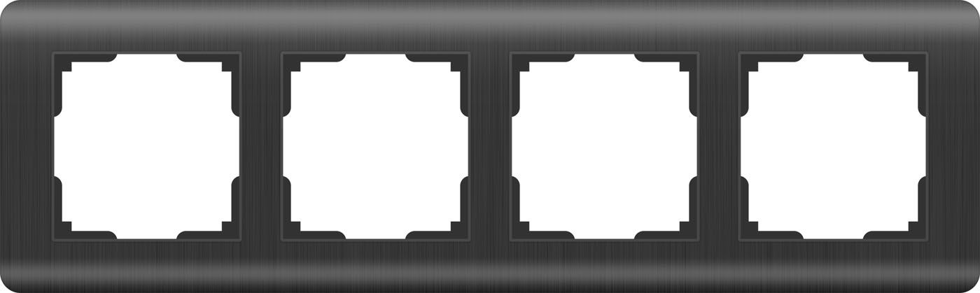 Рамка на 4 поста Stream Graphite WL12-Frame-04 a051278_WR