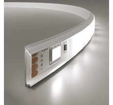 Гибкий алюминиевый профиль белый/белый для светодиодной ленты LL-2-ALP012 a053631_ES