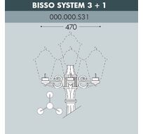 Консоль для паркового фонаря BISSO 000.000.S31.A0