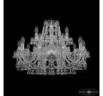 Хрустальная люстра Bohemia Ivele Crystal 1409/10+5/240 Ni_BI