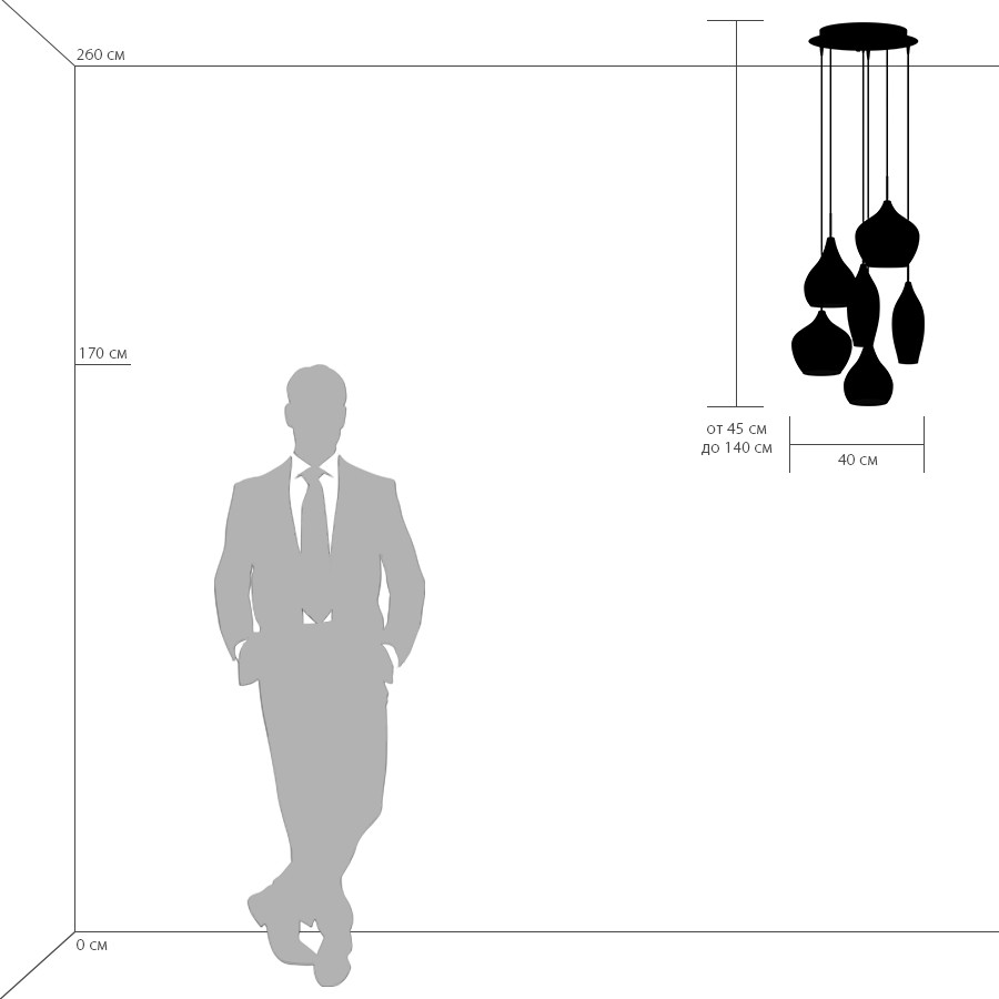 Подвесная люстра LightStar Pentola 803060_LS