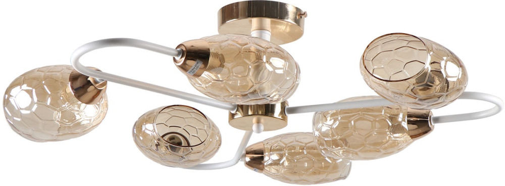 Потолочная люстра на штанге Imex MD.8305-6-S-FGD+WH_IM