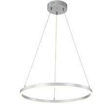 Люстра led подвесная с пультом (+ночной режим) Escada 10254/1LED Silver APP_ESC