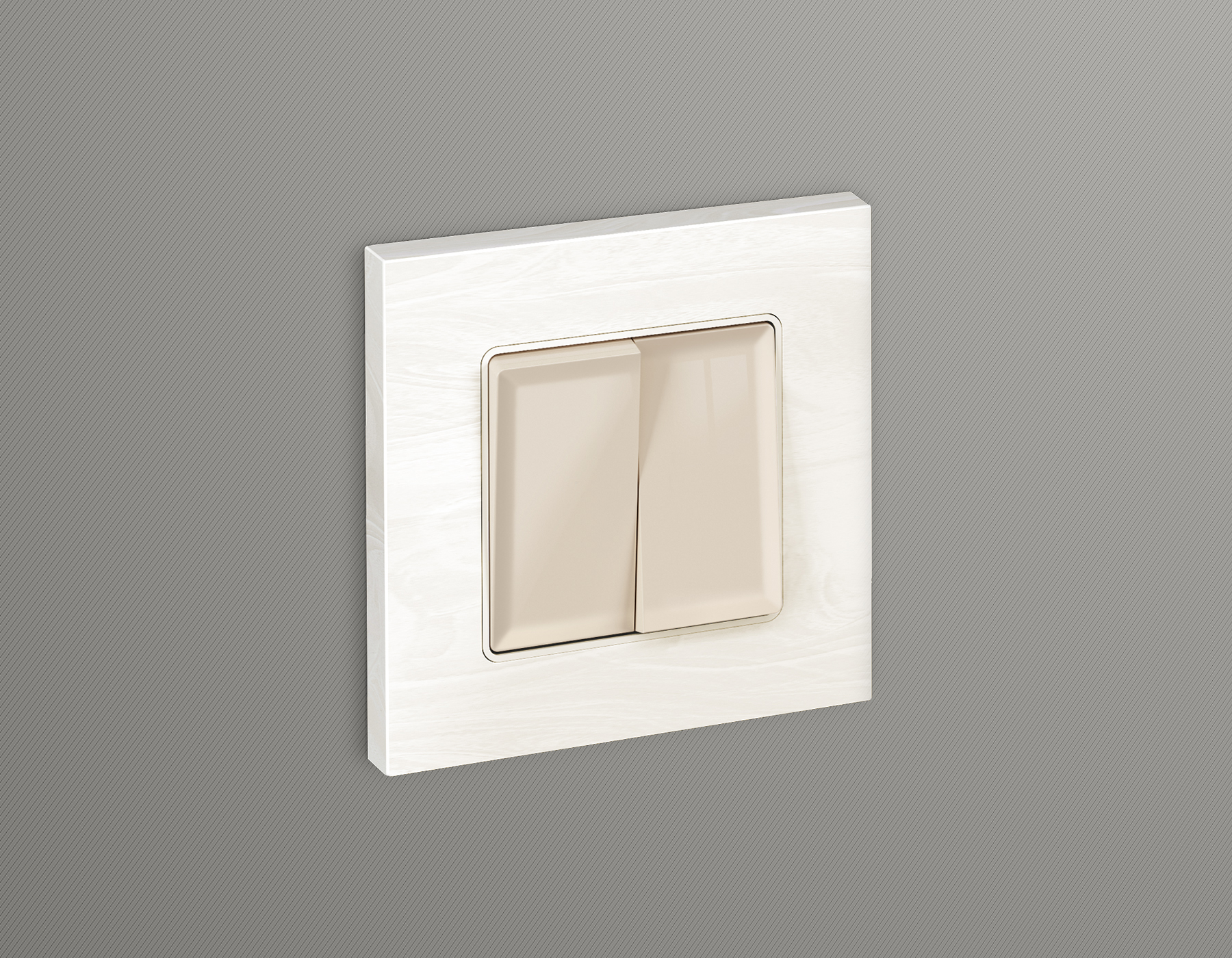 Лицевая панель для 2-клавишных выключателей QUANT Ambrella Volt ALFA AP3030_AMB