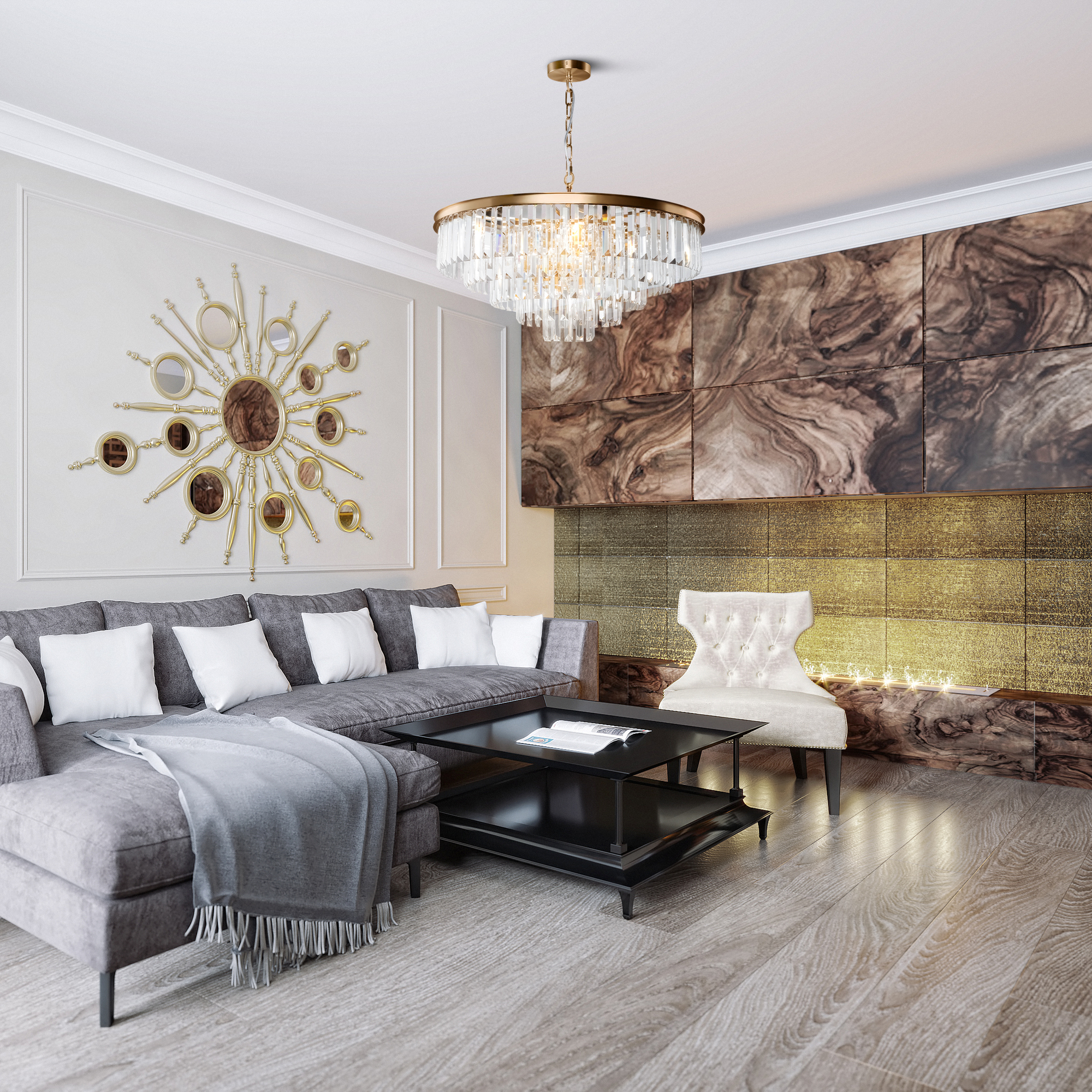 Подвесная люстра Maytoni Revero MOD085PL-12BS_MY