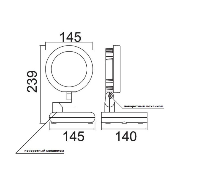 Прожектор уличный IP54 светодиодный Oasis Light W6102S-3K Gr_OL