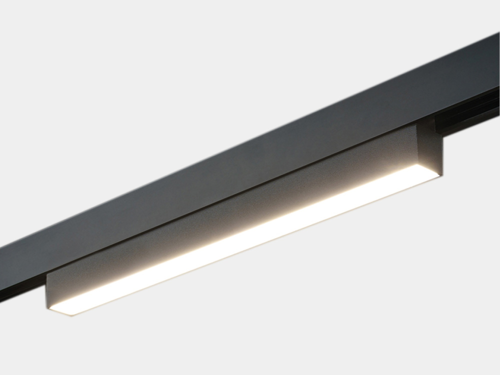 Трековый светильник светодиодный, магнитный, линейный, черный, 12Вт, 48V IP20 4000К Lumker SY-LINK-300-BL-12-NW_SW