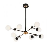 Подвесная люстра на штанге Arte Milano Ferrara 277010/8 BK/GD
