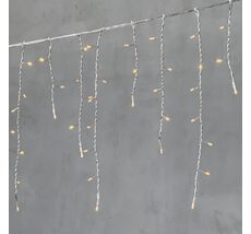 Гирлянда Бахрома 4,9 x 0,5 м Желтая 220В, 240 LED, Провод Прозрачный ПВХ, IP54 PIL240-10-2Y