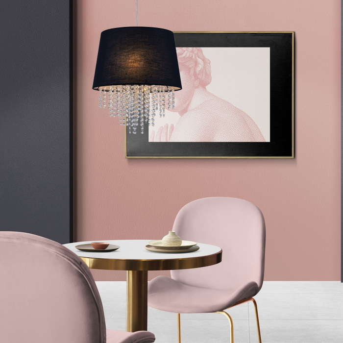 Подвесная люстра хрусталь Escada 652/3S Black_ESC