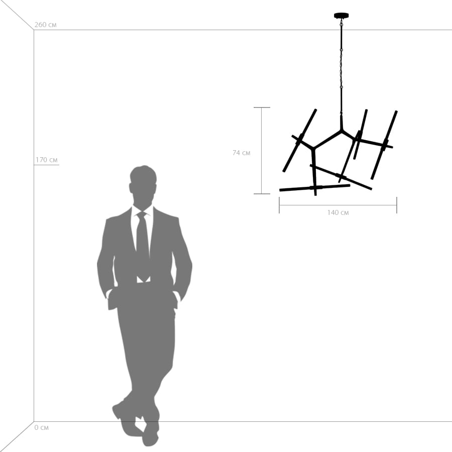 Подвесная люстра LightStar STRUTTURA 742103_LS