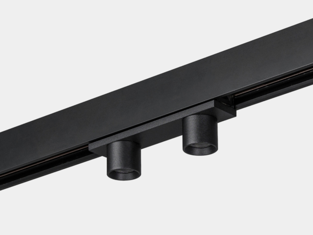 Точечный светильник с 2 лампами светодиодный, магнитный, черный, 6Вт, 48V IP20, 3000К Lumker SY-LINK-CE-BL-6-WW_SW