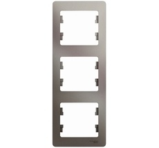 Рамка на 3 поста (платина) Systeme Electric GSL001207