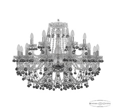 Хрустальная люстра Bohemia Ivele 1409/12+6/300 Ni K731_BI