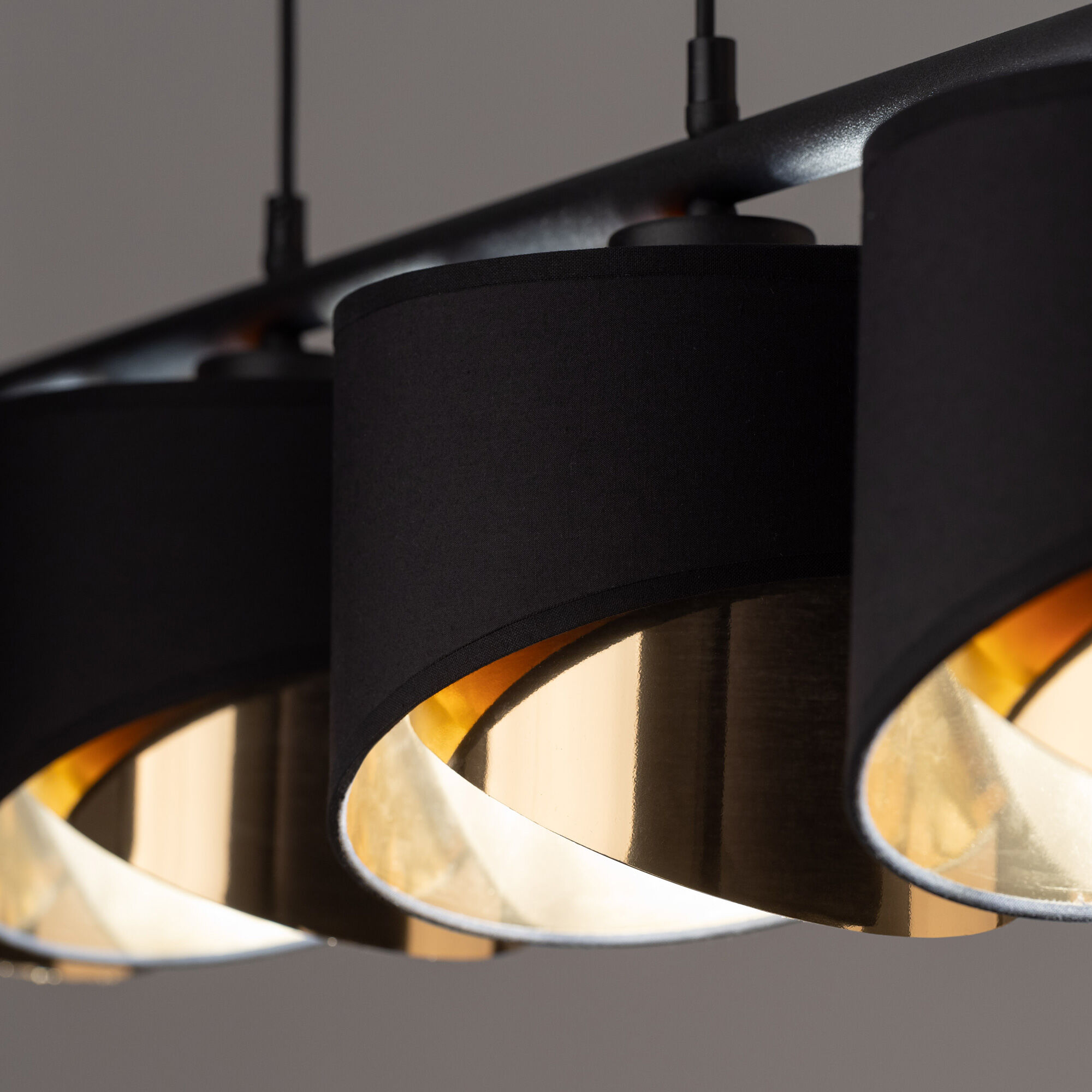 Подвесной светильник с тканевыми абажурами TK Lighting Grant Black a066422_EU