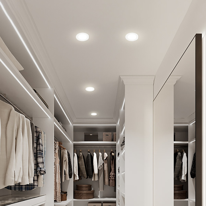 Встраиваемый светильник светодиодный 4000k круглый IP40 Feron 48874_FR