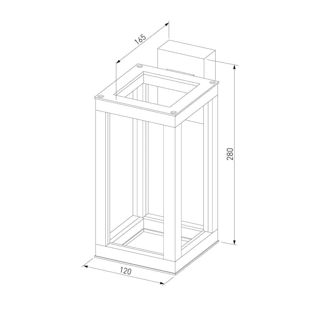 Уличный настенный светильник Frame Elektrostandard a051855_ES