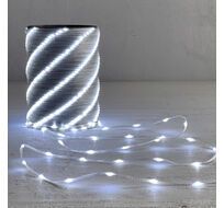 Гирлянда Роса 20м Белая 24В, 400 LED, Провод Прозрачный ПВХ, IP65 LTC Rosa400-10-1W