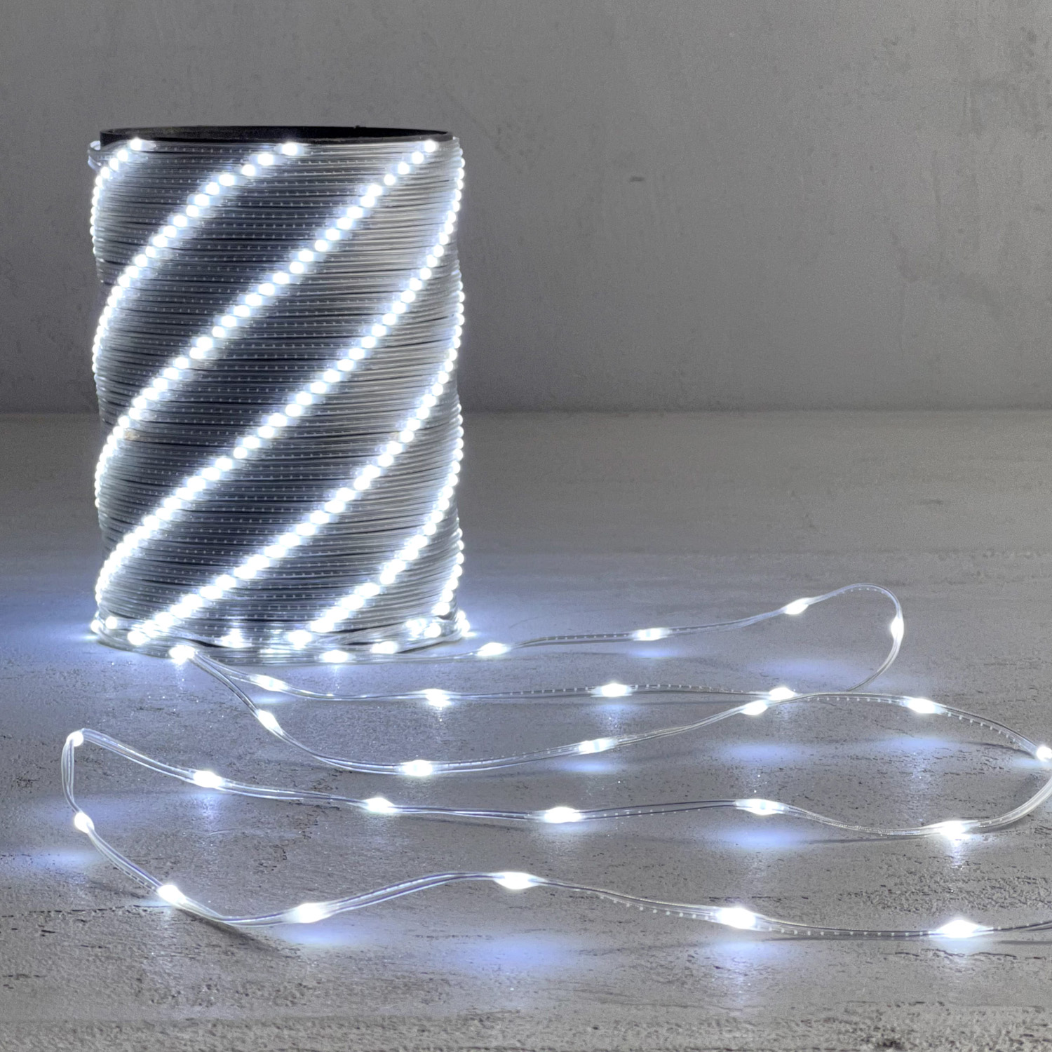 Гирлянда Роса 20м Белая 24В, 400 LED, Провод Прозрачный ПВХ, IP65 LTC Rosa400-10-1W